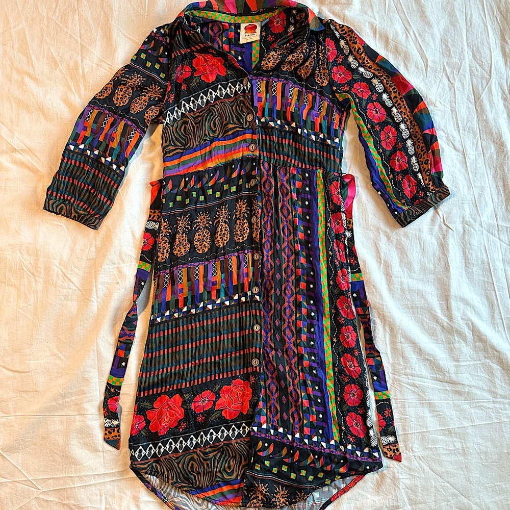 FARM Rio Multicolor Patterned Midi Dress - Picture 5 of 8
